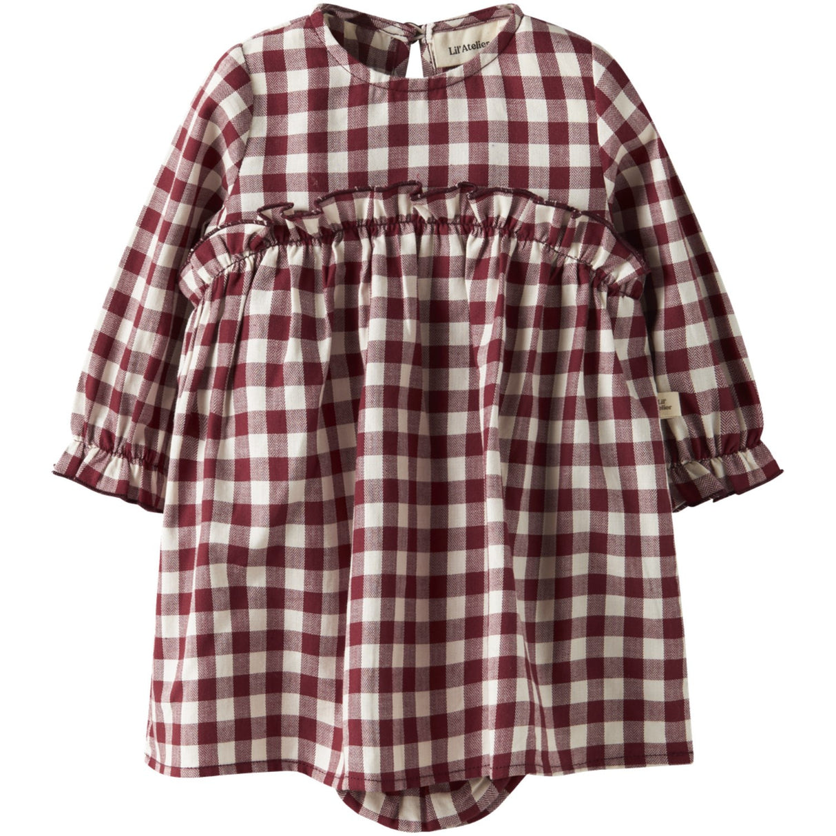 Lil'Atelier Red Dahlia Nbfrio Ls Loose Body Klänning Lil