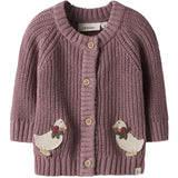 Lil'Atelier Nostalgia Rose Nbfemlen Lak Ls Stickad Card Lil