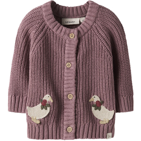 Lil'Atelier Nostalgia Rose Nbfemlen Lak Ls Stickad Card Lil