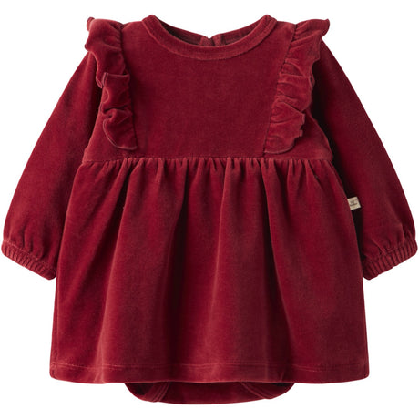 Lil'Atelier Red Dahlia Nbfsaga Sag Ls Body Klänning Lil