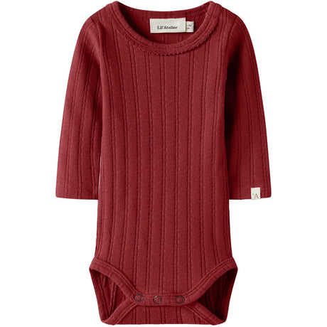 Lil'Atelier Red Dahlia Nbfrita Sig Ls Slim Body Lil