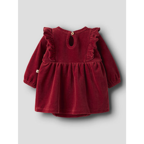 Lil'Atelier Red Dahlia Nbfsaga Sag Ls Body Klänning Lil
