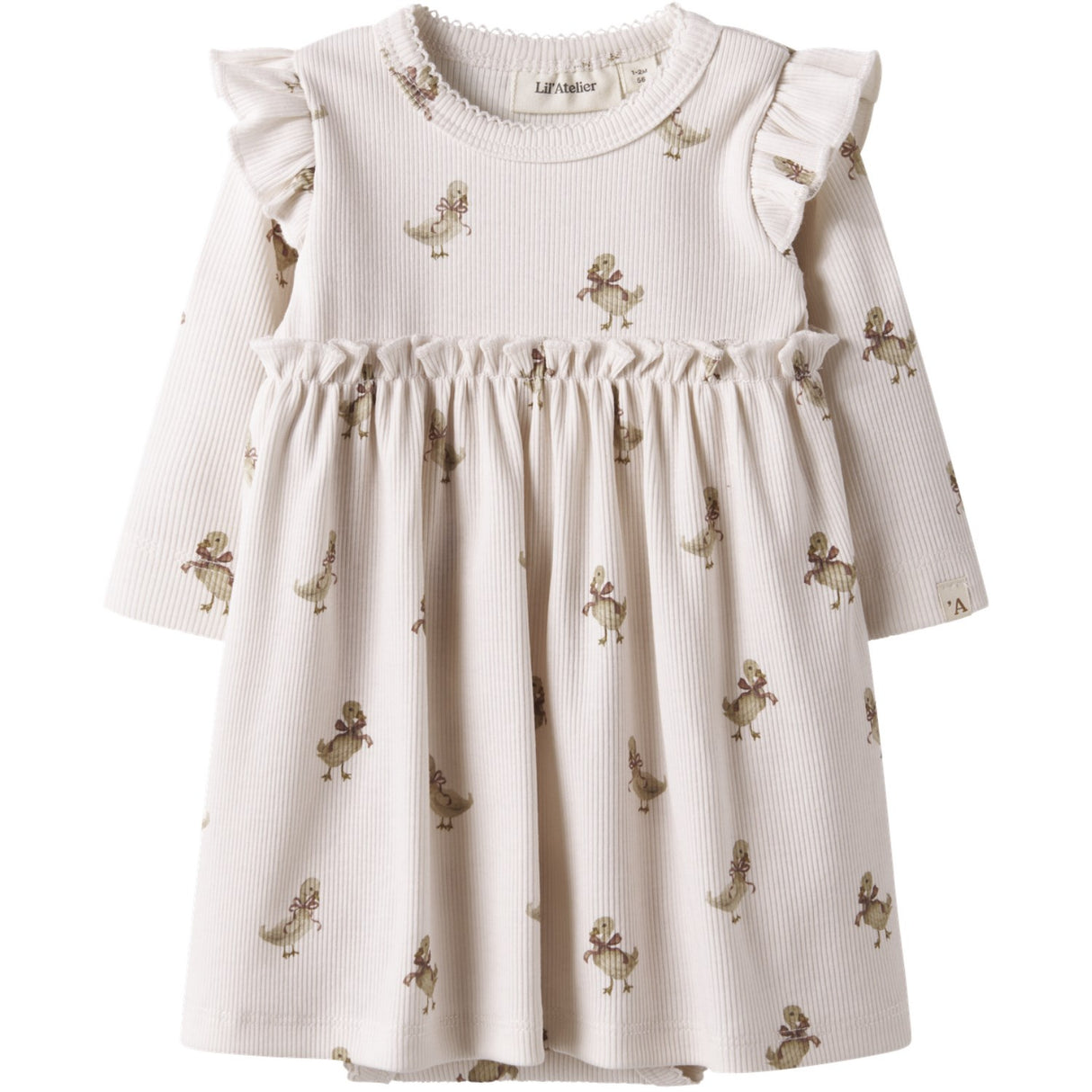 Lil'Atelier Almost Mauve Goose Nbflavo Ekn Ls Body Klänning Lil