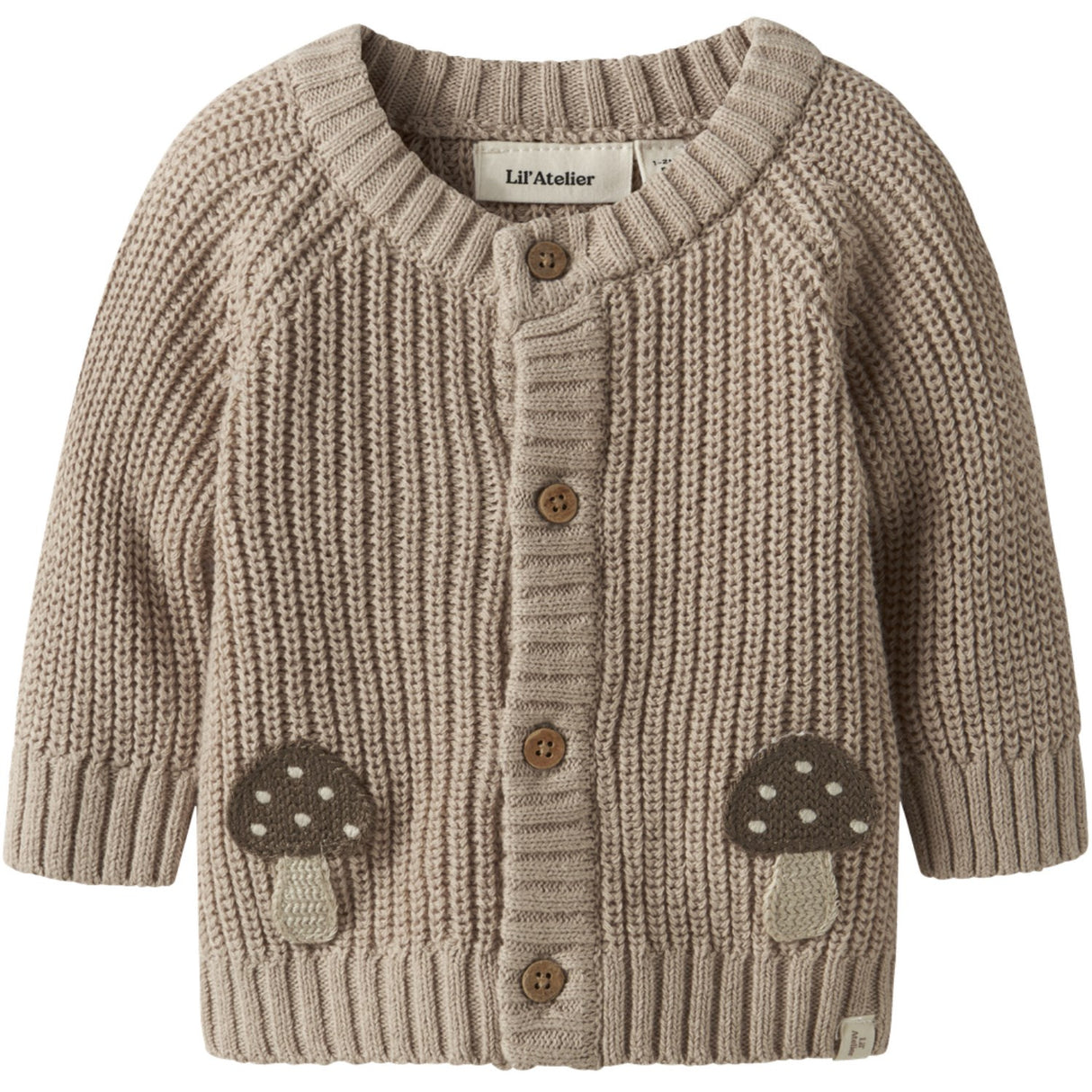 Lil'Atelier Oxford Tan Nbmemlen Lak Ls Stickad Card Lil
