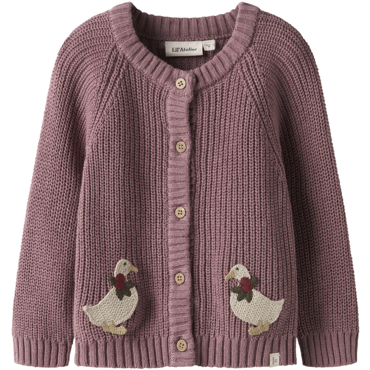 Lil'Atelier Nostalgia Rose Nmfemlen Lak Ls Stickad Card Lil