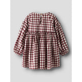 Lil'Atelier Red Dahlia Nmfrio Ls Loose Klänning Lil