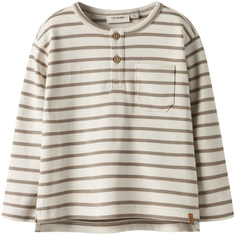 Lil'Atelier Turtledove Sepia Tint Nmmlimia Nob Ls Loose Topp Lil