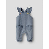 Lil'Atelier Medium Blue Denim Nbflulia Loose Dnm Overall 4017-Cj Lil