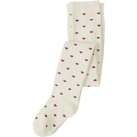 Lil'Atelier Turtledove Red Hearts Nmfreba Len Strumpbyxar Lil