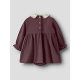 Lil'Atelier Catawba Grape Nbfrebel Ls Body Klänning Solid Lil