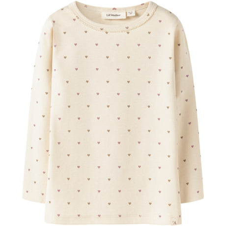 Lil'Atelier Turtledove Heart Nmflalo Tig Ls Slim Topp Lil