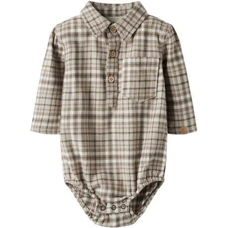 Lil'Atelier Sepia Tint Nbmrebel Ls Body Skjorta Lil