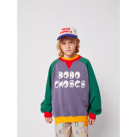 Bobo Choses Multicolor Färg Block Ranglan Sweatshirt