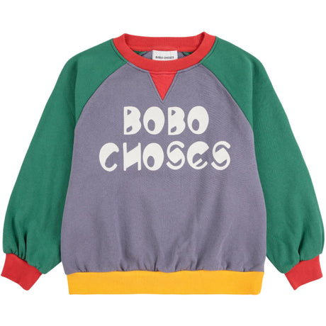 Bobo Choses Multicolor Färg Block Ranglan Sweatshirt
