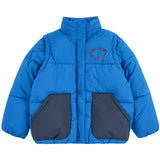 Bobo Choses Blue Tic Tac Toe Quiltad Anorak
