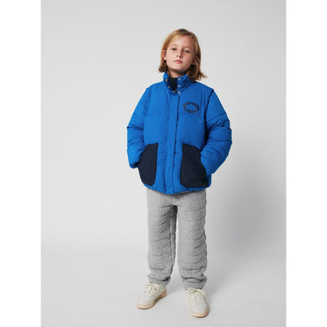 Bobo Choses Blue Tic Tac Toe Quiltad Anorak