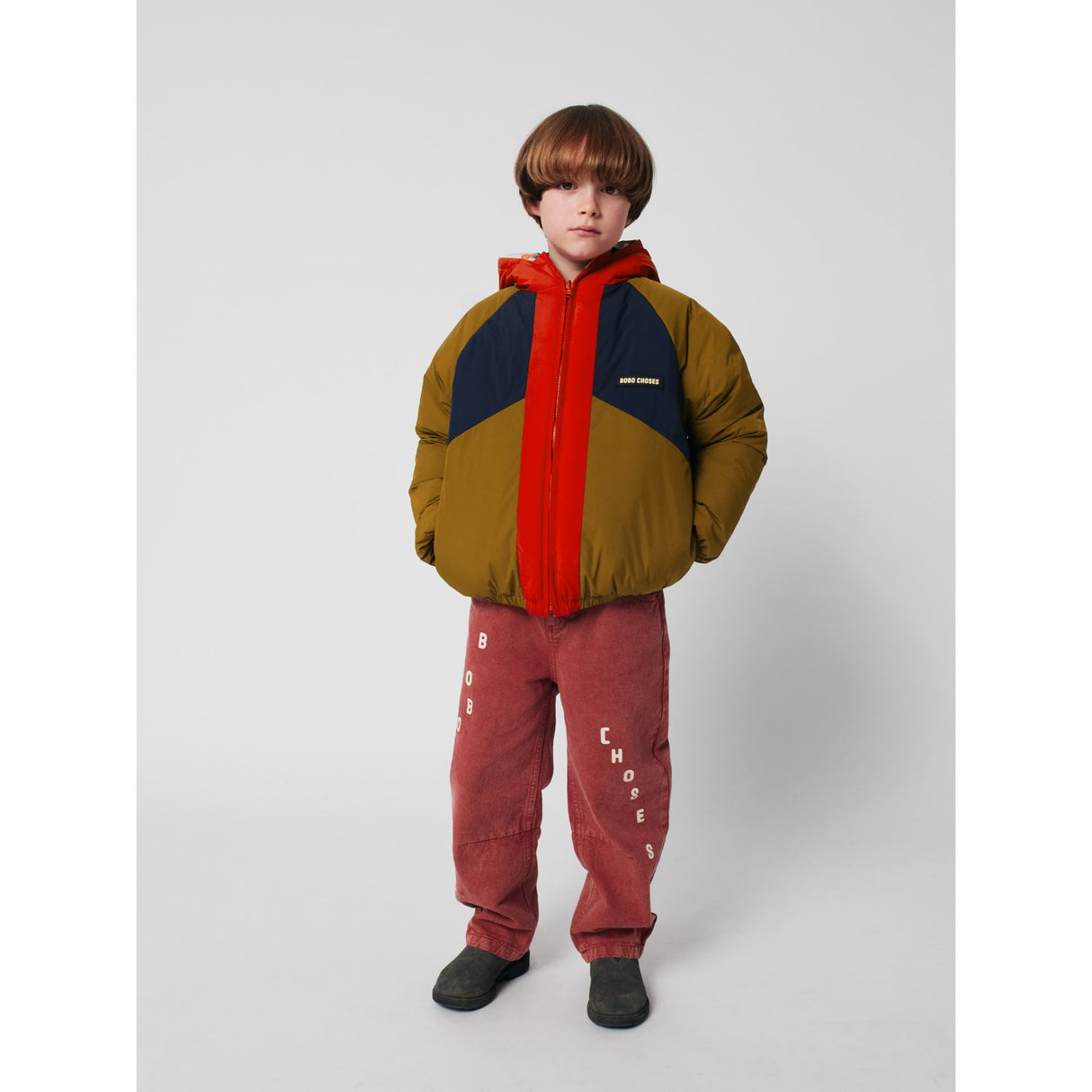 Bobo Choses Offwhite Doggy Mate All Over Reversible Anorak