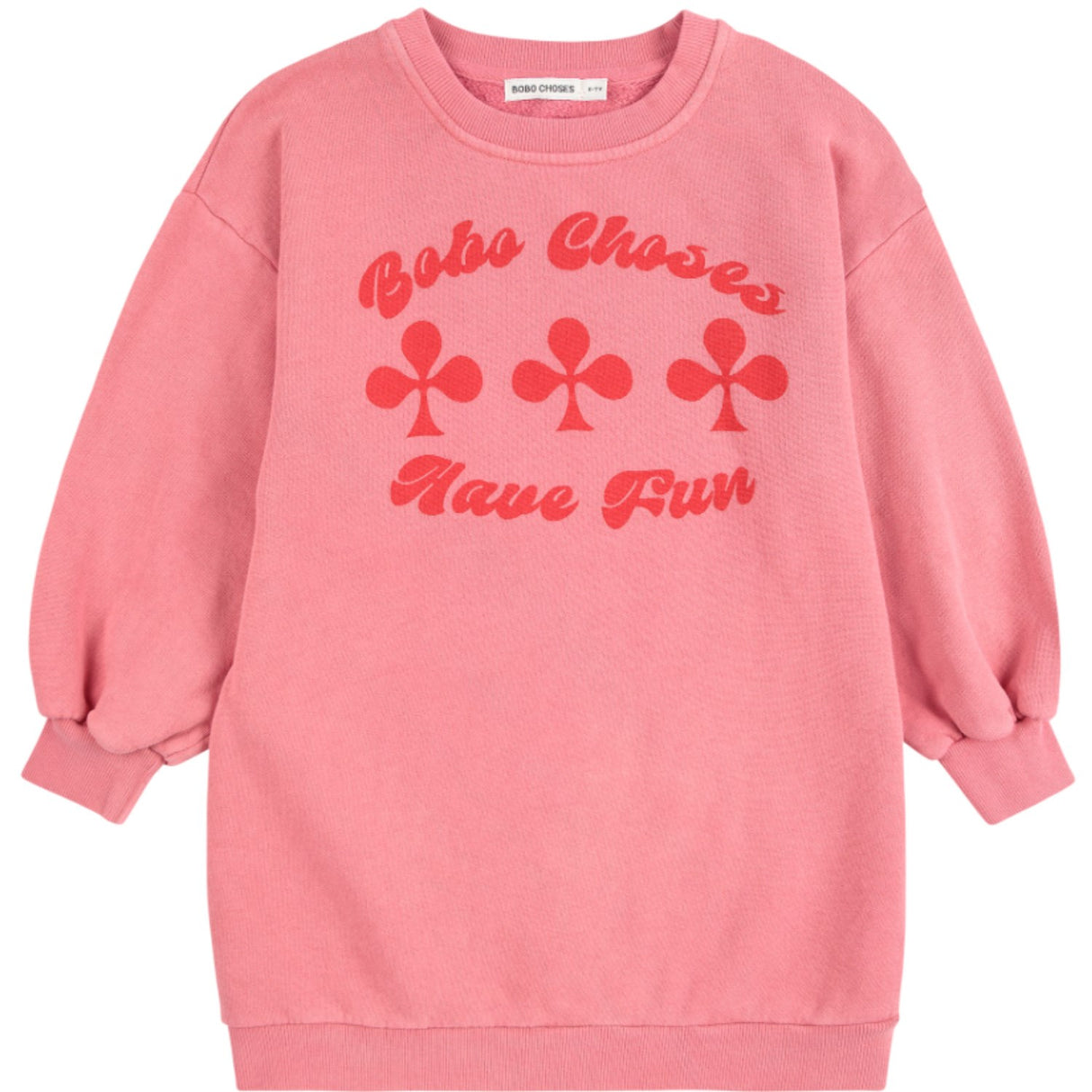 Bobo Choses Pink Have Fun Sweatshirt Klänning