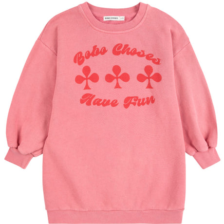 Bobo Choses Pink Have Fun Sweatshirt Klänning