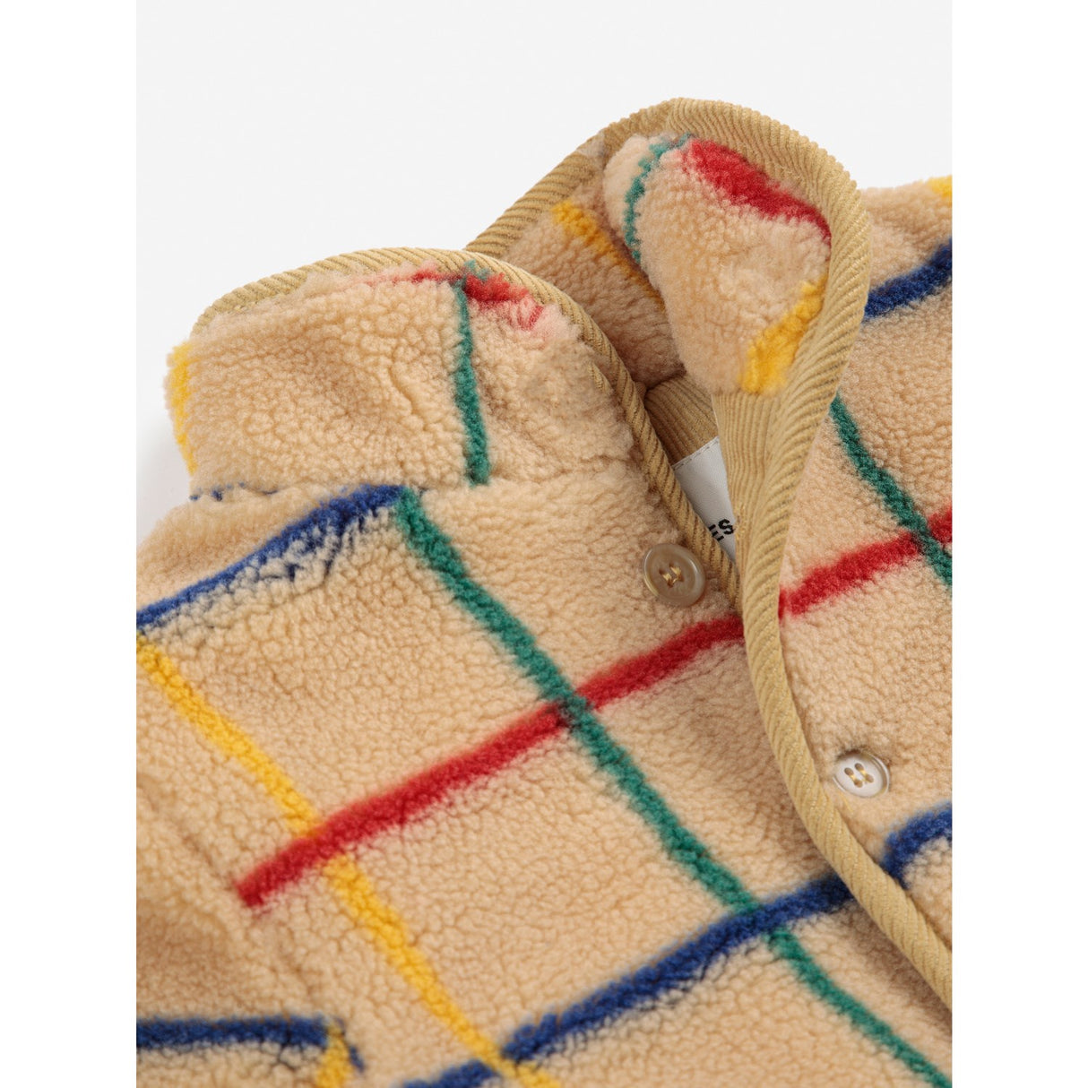 Bobo Choses Offwhite Stripe Färg Sheepskin Jacka