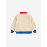 Bobo Choses Offwhite Bobo Choo Choo Färg Block Cardigan