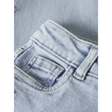 Name It Light Blue Denim Flower Embroidery Nmfbella Mom Emb Jeans 1224-Sm Noos