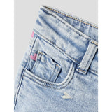 Name It Light Blue Bleached Denim Nmfrose Wide Emb Jeans 2633-Fr Noos