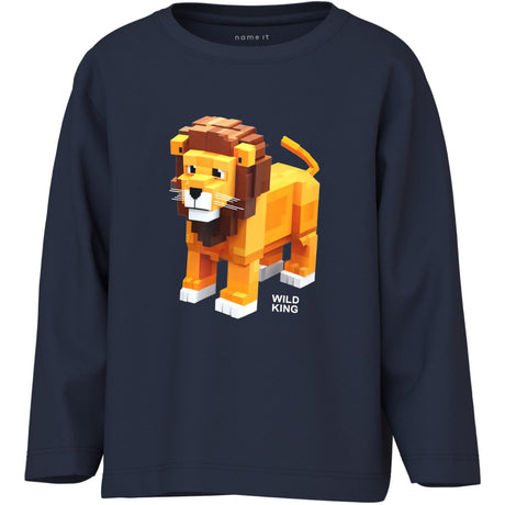 Name It Navy Blazer Nmmsalan Ls Nreg Topp