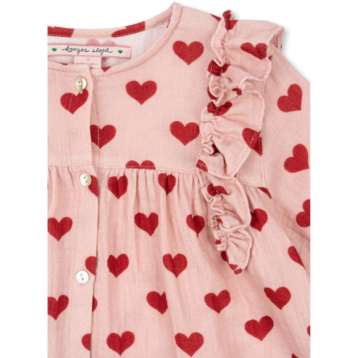 Konges Sløjd Amour Mellow Coco Frill Skjorta GOTS