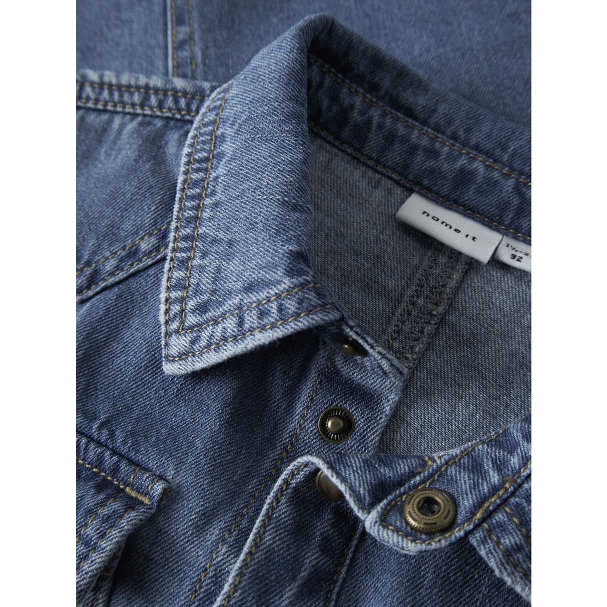 Name It Medium Blue Denim Nmmblue Oz Dnm Ls Skjorta 6677-Ov B