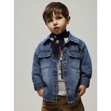 Name It Medium Blue Denim Nmmblue Oz Dnm Ls Skjorta 6677-Ov B