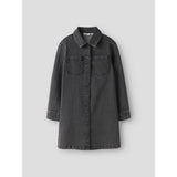 Name It Medium Grey Denim Nkfjeannie Ls Dnm Klänning 2133-Ft B