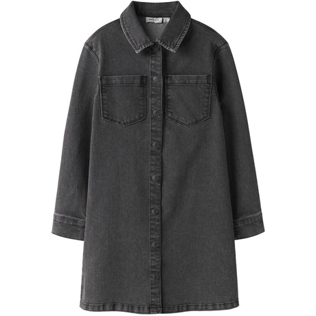 Name It Medium Grey Denim Nkfjeannie Ls Dnm Klänning 2133-Ft B