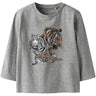 Name It Grey Melange Nmmthornton Ls Nreg Topp Box