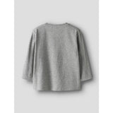 Name It Grey Melange Nmmthornton Ls Nreg Topp Box
