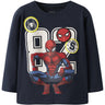 Name It Navy Blazer Nmmdeep Spider Ls Nreg Topp Box Noos Mar