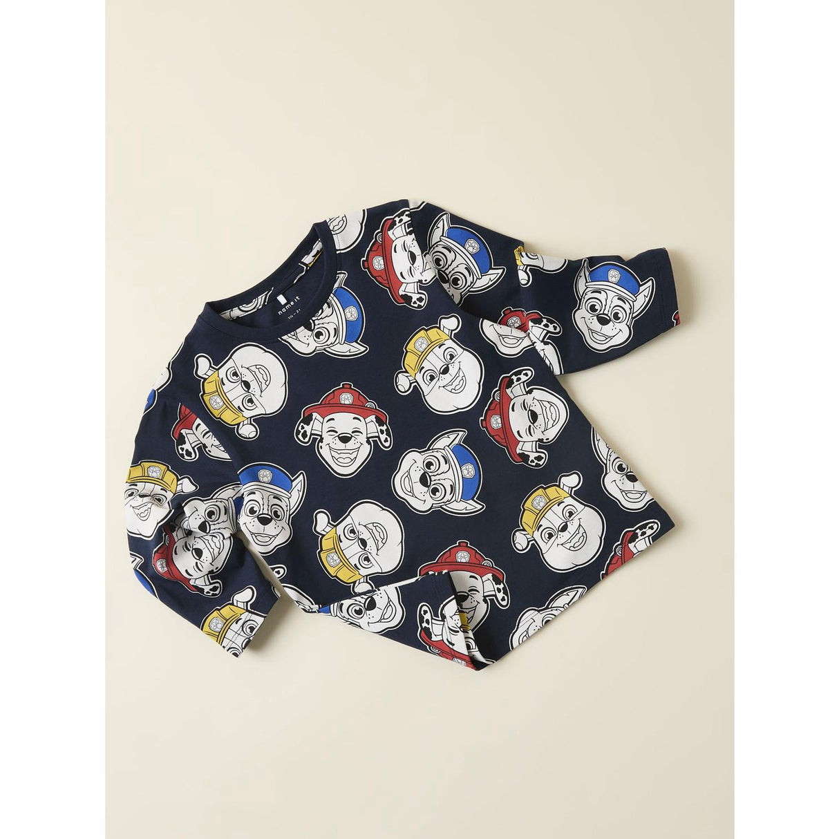 Name It Navy Blazer AOP Nmmjorgen Paw Ls Nreg Topp Cplg