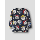 Name It Navy Blazer AOP Nmmjorgen Paw Ls Nreg Topp Cplg