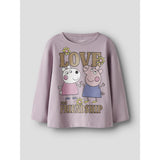 Name It Dawn Pink Nmfdada Peppa Ls Nreg Topp Box Cplg
