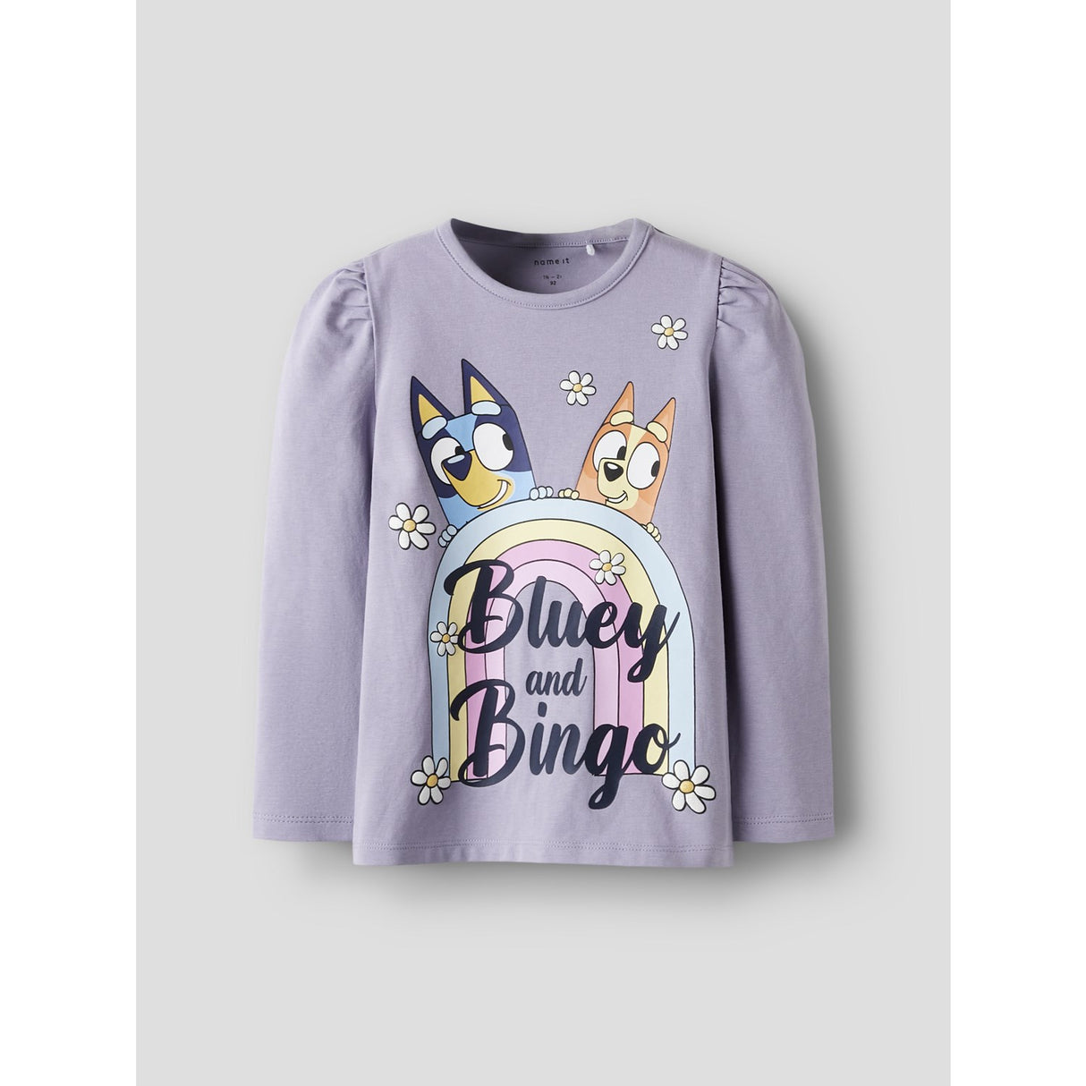 Name It Lavender Gray Nmfjessie Bluey Ls Topp Box Noos Sky