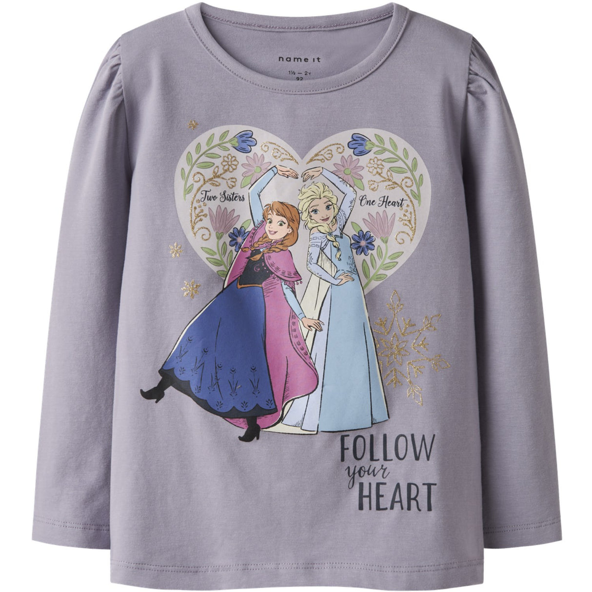 Name It Lavender Gray Nmfdora Frozen Ls Topp Box Wdi