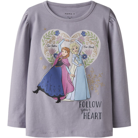 Name It Lavender Gray Nmfdora Frozen Ls Topp Box Wdi