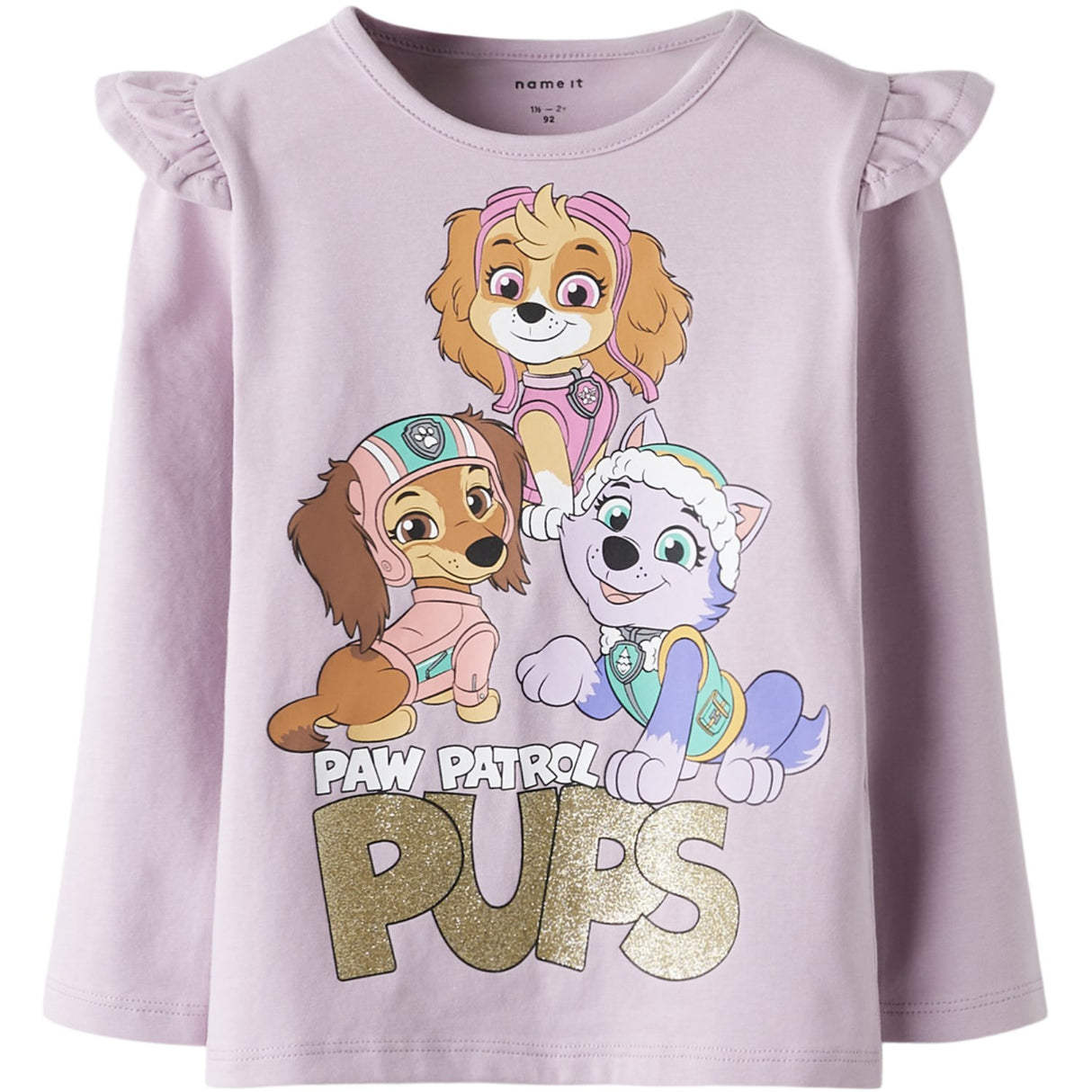 Name It Dawn Pink Nmfjaba Paw Ls Topp Noos Cplg