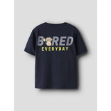 Name It Navy Blazer Nkmdrey Bod Ss Nreg Topp Box Sky