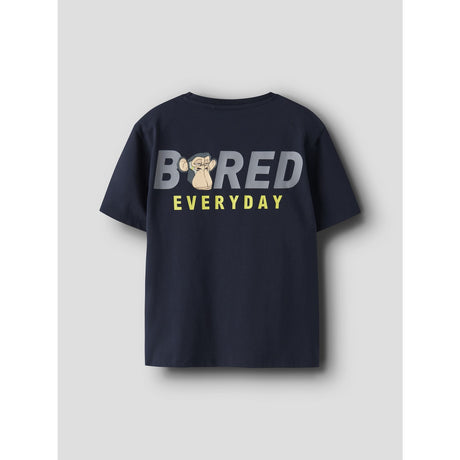 Name It Navy Blazer Nkmdrey Bod Ss Nreg Topp Box Sky