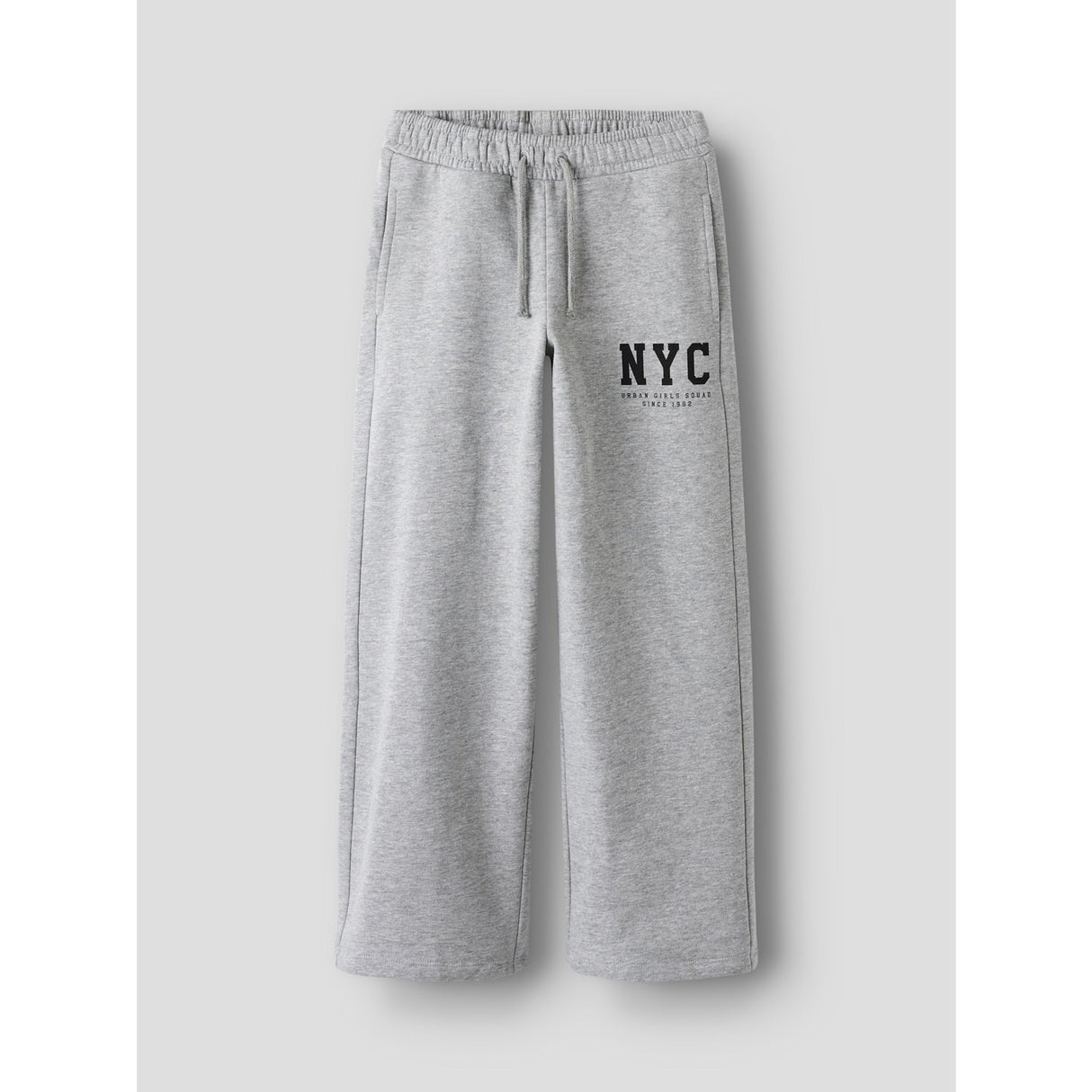 Name It Grey Melange Nkfbelisso Wide Sweat Byxor Unb