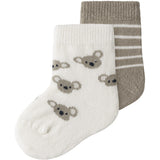 Name It Cloud Dancer Nbmbuster 2P Strumpor