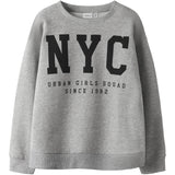 Name It Grey Melange Nkfbelisso Ls Rlx Sweat Unb