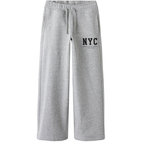 Name It Grey Melange Nkfbelisso Wide Sweat Byxor Unb