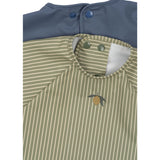 Konges Sløjd Tea Stripe/Flint Stone 2 Pack Dinner Haklapp Med Ärmar